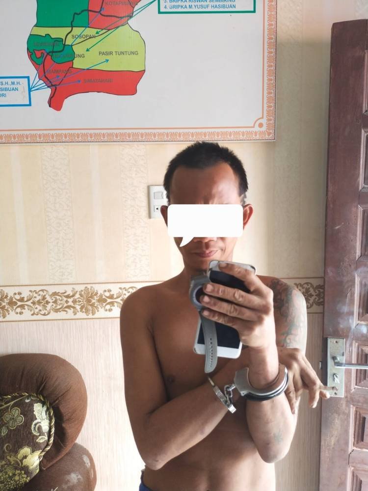 Curi Handphone untuk Beli Sabu, Seorang Pria di Kotapinang Diringkus Polisi