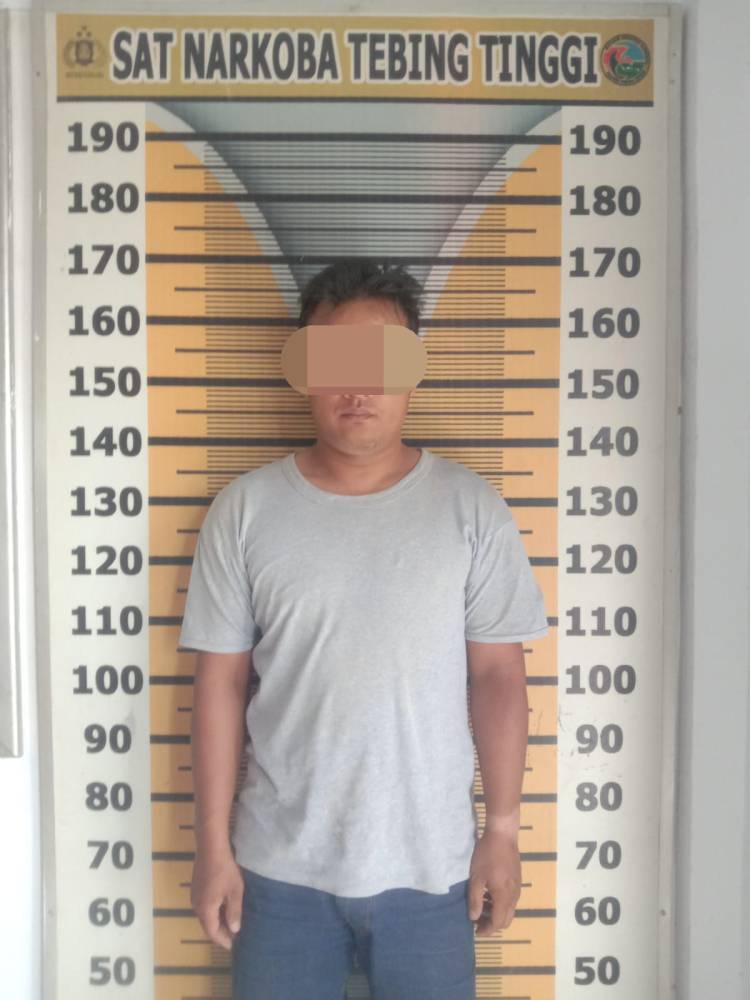 Miliki Sabu, BO Ditangkap Satnarkoba Polres Tebingtinggi