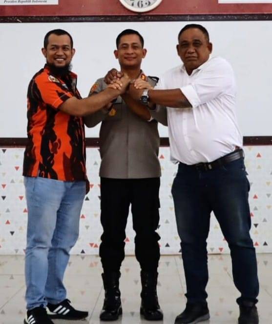Menjaga Kamtibmas Kondusif, Polres Belawan Pertemukan PP dan IPK Belawan