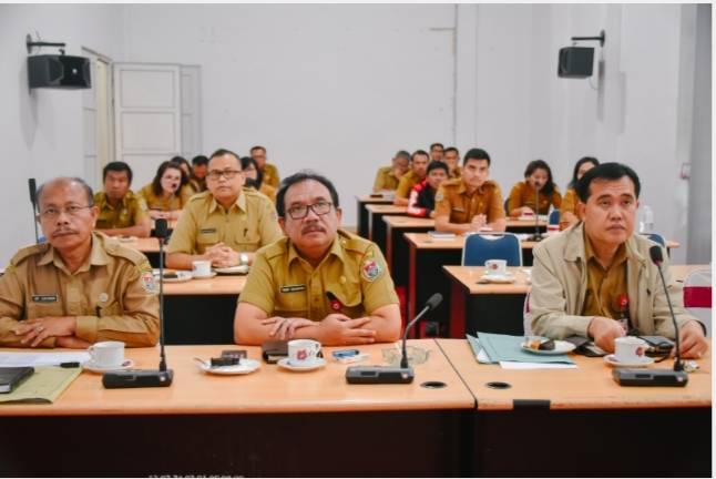 Pemkab Humbahas Ikuti Rakor Program Pemberantasan Korupsi