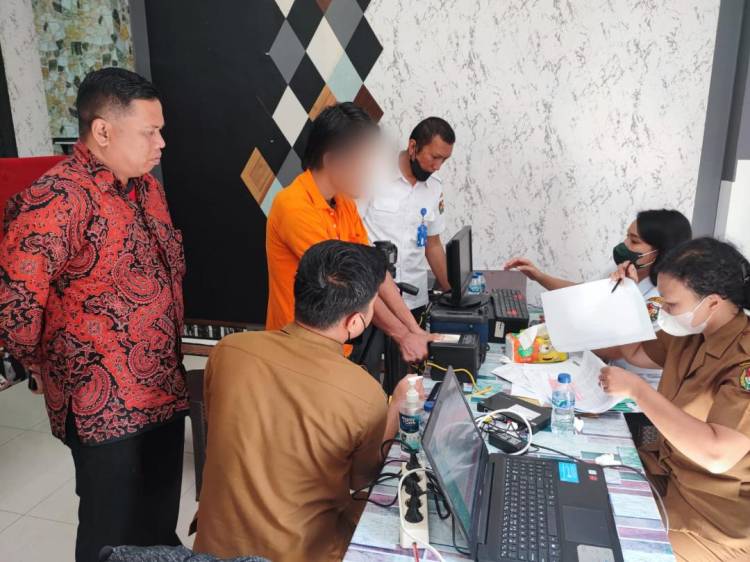 Tahanan di Rutan Kabanjahe Rekam e-KTP