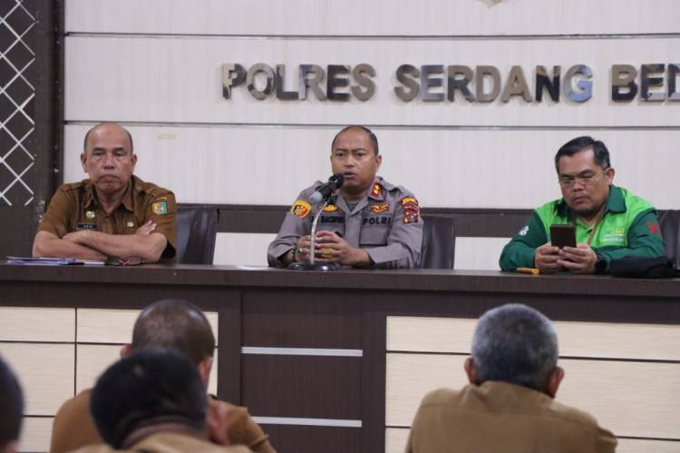 Kapolres Sergai Pimpin Rakor Pengendalian Inflasi