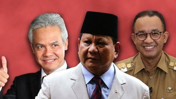 Survei Capres Poltracking: Prabowo 28,8%, Ganjar 27,5%, Anies 19,3%