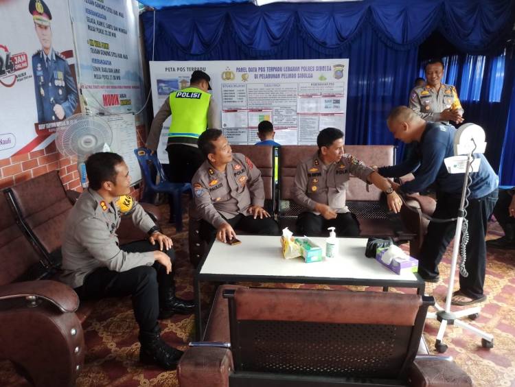 Pamatwil Polda Sumut Kunjungi Pospam Ops Ketupat Toba Polres Sibolga