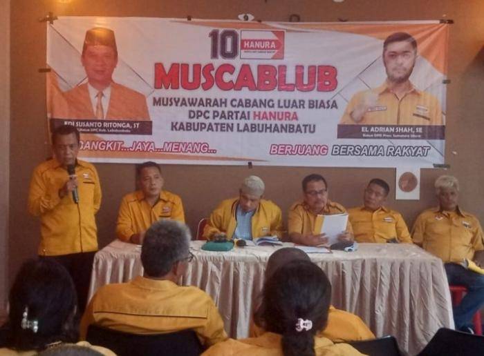 Burhanuddin Harahap Terpilih sebagai Ketua DPC Partai Hanura Labuhanbatu