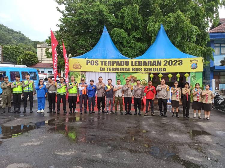 Pamatwil Polda Sumut Kunjungi Pos PAM Operasi Ketupat Toba Polres Sibolga