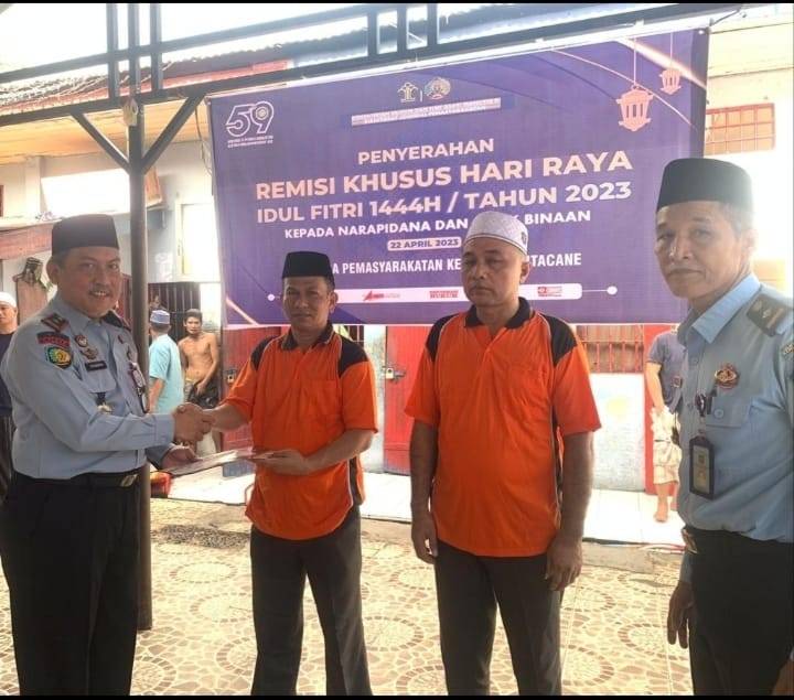 296 WBP Lapas Kelas IIB Kutacane Terima Remisi Idul Fitri 2023