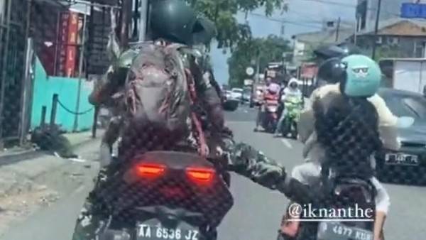 Praka ANG yang Tendang Pemotor Ibu-Anak Disanksi Disiplin