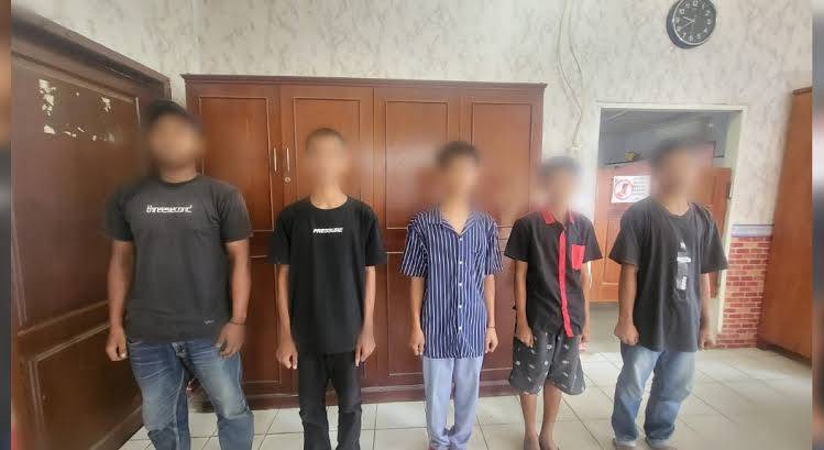 Polisi Amankan 5 Terduga Pelaku Balap Liar di Langkat