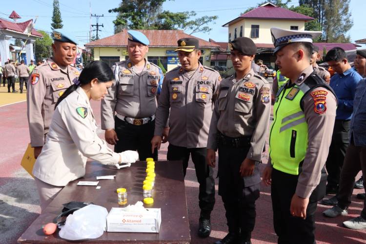 Pemeriksaan Gaktibplin, Personel Polres Dairi Nihil Pengguna Narkoba