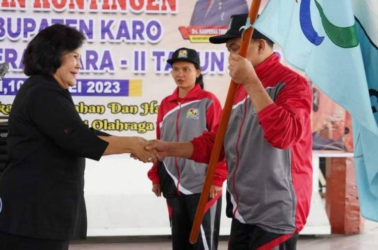Bupati Minta Atlet Karo Ukir Prestasi di Peparprov Sumut 2023