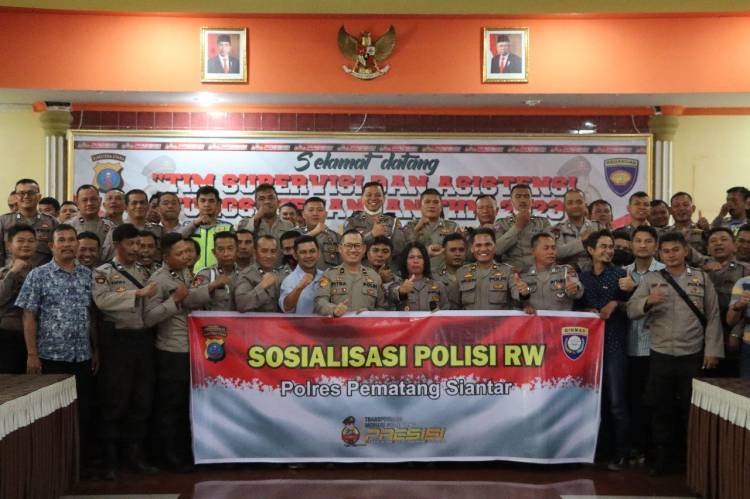 Personel Polres Pematangsiantar Ikuti Sosialisasi Polisi Rukun Warga