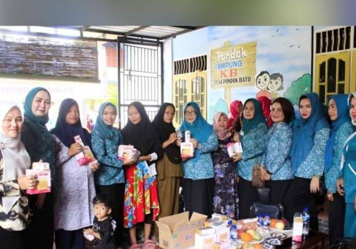 Ketua Tim Penggerak PKK Labuhanbatu dan Sumut Temui Masyarakat Pondokbatu