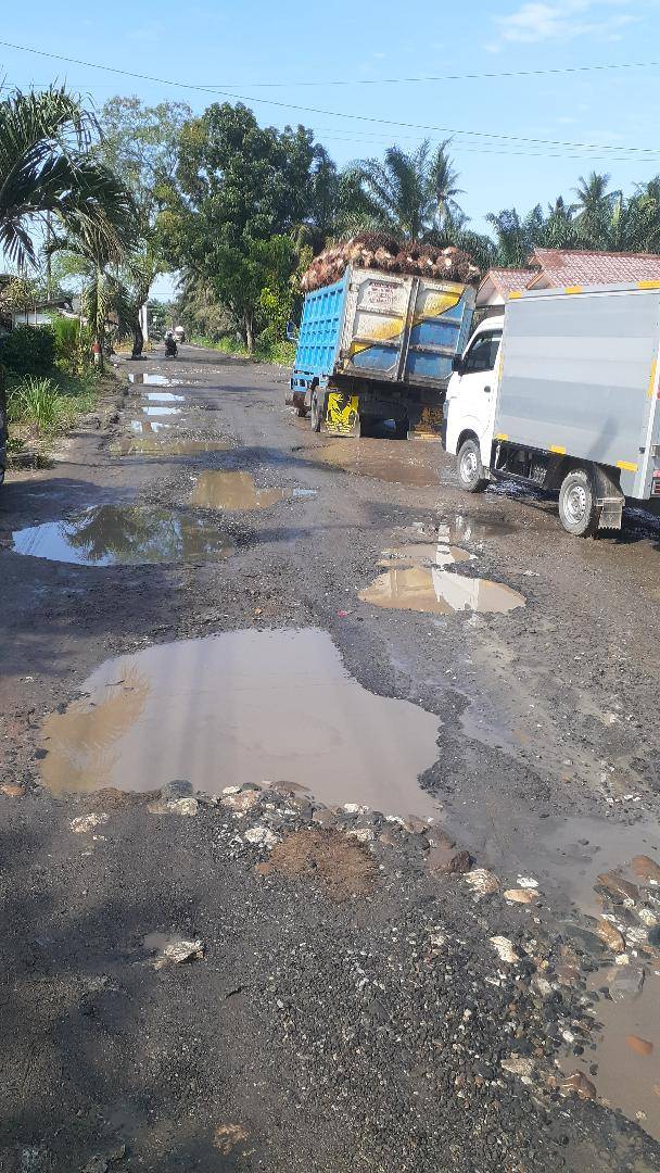Jalan Provinsi Aeknabara - Negerilama Dipenuhi Lubang