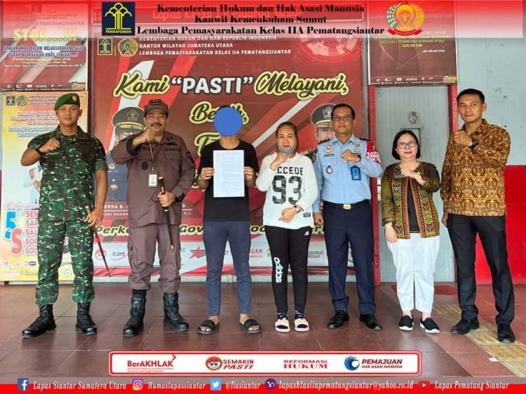 Lapas dan Kejari Pematangsiantar Selesaikan Kasus Seorang Tahanan dengan Restoratif Justice