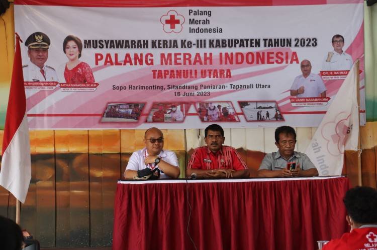 PMI Tapanuli Utara Musyawarah Kerja III dan Pelatihan Dasar Relawan
