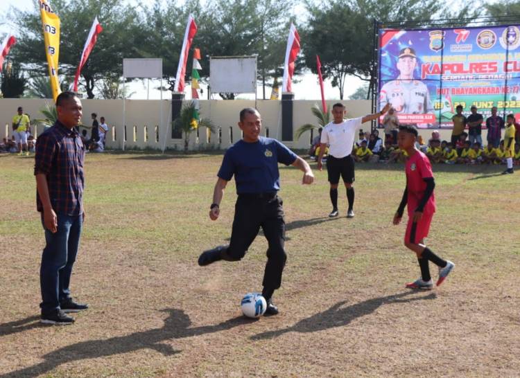 HUT Bhayangkara, Polres Sergai Gelar Turnamen Sepak Bola U-12