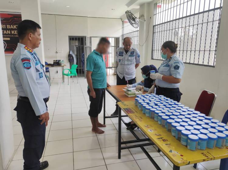 Lapas Pancurbatu Tes Urine Warga Binaan