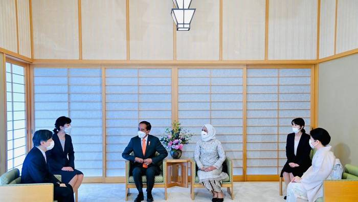 Kaisar dan Permaisuri Jepang Diterima Jokowi di Istana Bogor