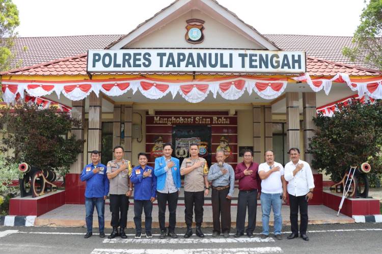 DPD KNPI Silaturahmi dengan Kapolres Tapteng