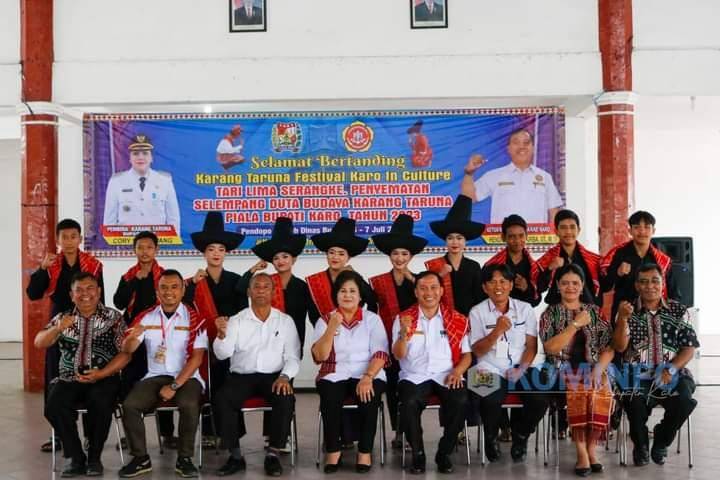 Bupati Buka Acara Karang Taruna Festival Karo In Culture Tari Lima Serangke
