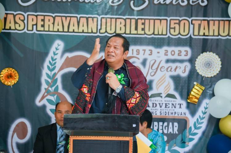 Wali Kota Padangsidimpuan Hadiri Perayaan Jubileum 50 Tahun Gereja Masehi Advent Hari Ketujuh
