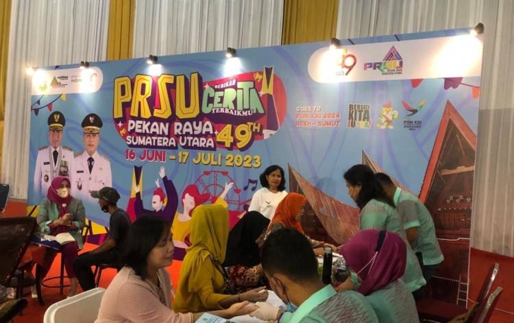 Dinkes Sumut Beri Pelayanan Kesehatan Gratis di PRSU Medan