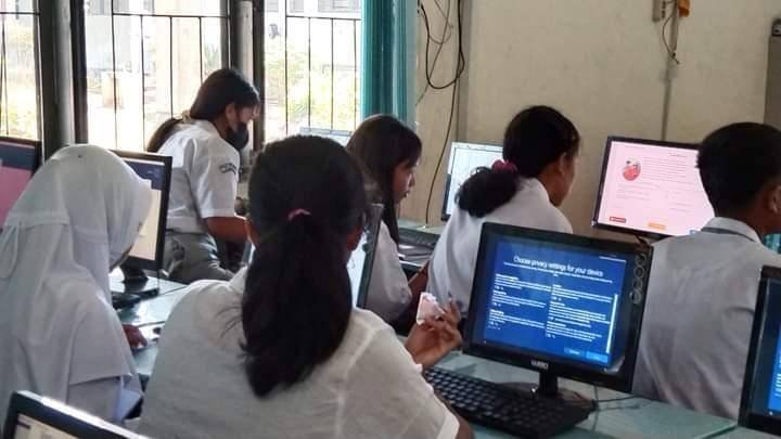 45 Siswa SMAN 2 Bandar Ikuti Simulasi ANBK