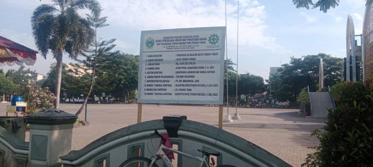 Rp 4,6 Miliar Lebih Dialokasikan untuk Pengerjaan Alun - Alun Kota Tebingtinggi dari APBD Sumut