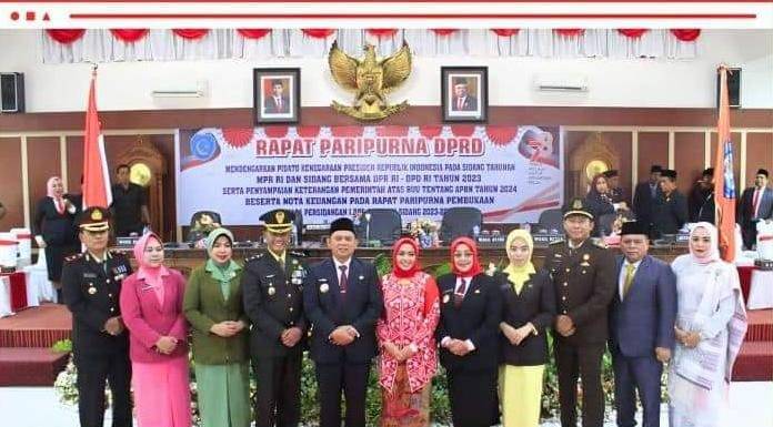 Bupati Bersama DPRD Labuhanbatu Dengar Pidato Kenegaraan Presiden Jokowi