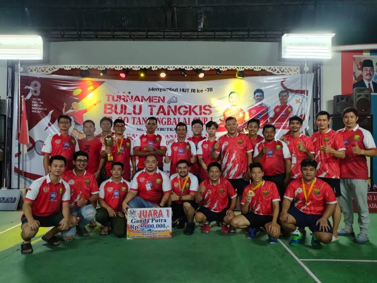 PB Qiu Qiu Juarai Turnamen Bulu Tangkis Piala Kapolres Tanjungbalai
