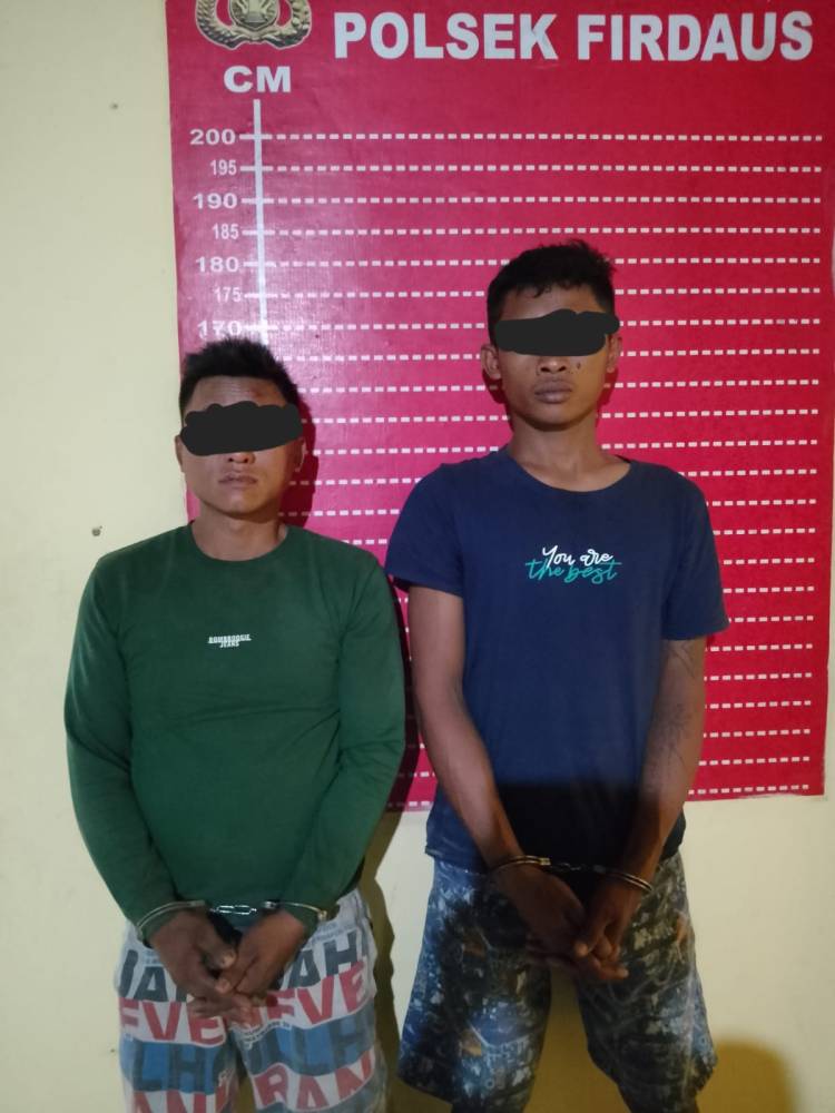 Polsek Firdaus Amankan 2 Pria Terduga Pencuri Ternak Kambing