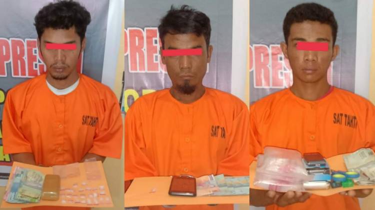 Kapolsek Pinangsori Pimpin Penangkapan Pengedar Narkotika