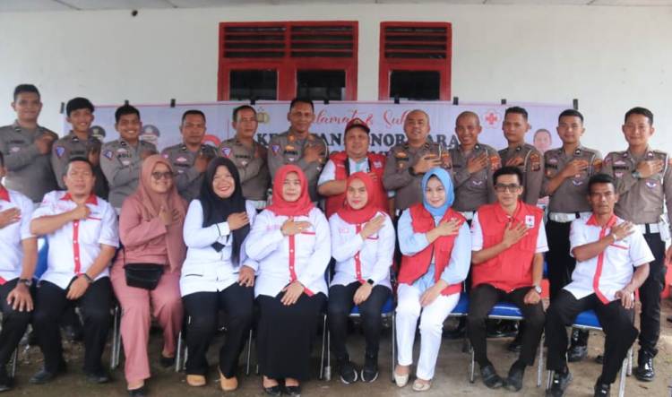 Sambut HUT Lalu Lintas Satlantas Polres Palas Gelar Donor Darah