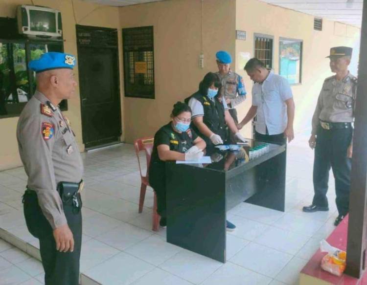 Polres Sergai Tes Urine Personel Polsek Perbaungan