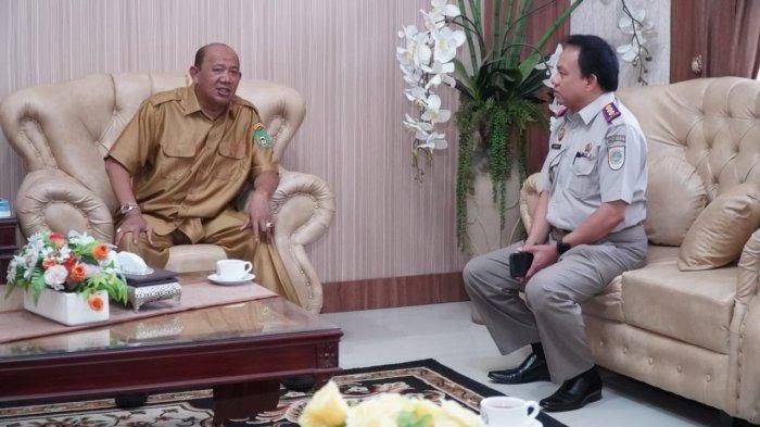 Kepala BPN Langkat Temui Plt Bupati Langkat Jalin Silaturahmi dan Sinergitas