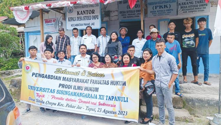 FH UNITA Gelar Abdimas di Desa Sitolu Ompu