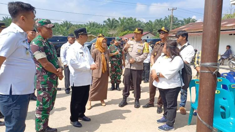 Forkopimda Simalungun Monitoring Pilpanag di Simpang Raya Dasma