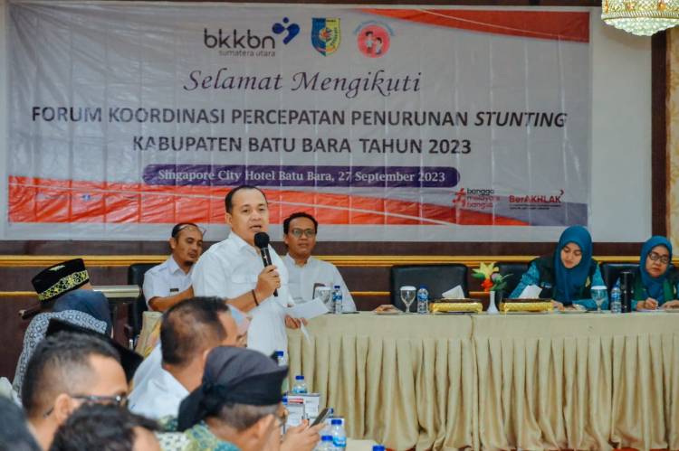 Bupati Targetkan Tahun Ini Prevalensi Stunting 12 Persen di Batubara