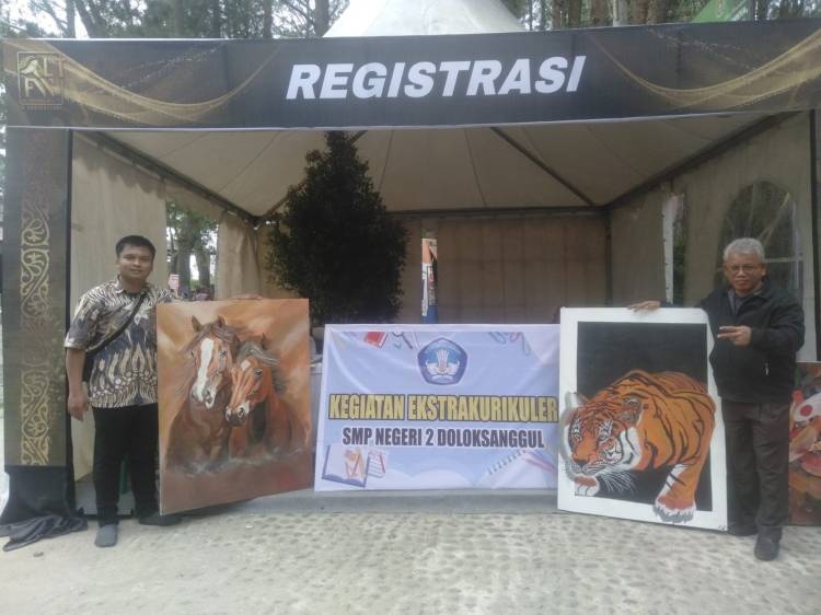 SMP Negeri 2 Doloksanggul Gelar Pameran Lukisan di LTFW & Agriculture