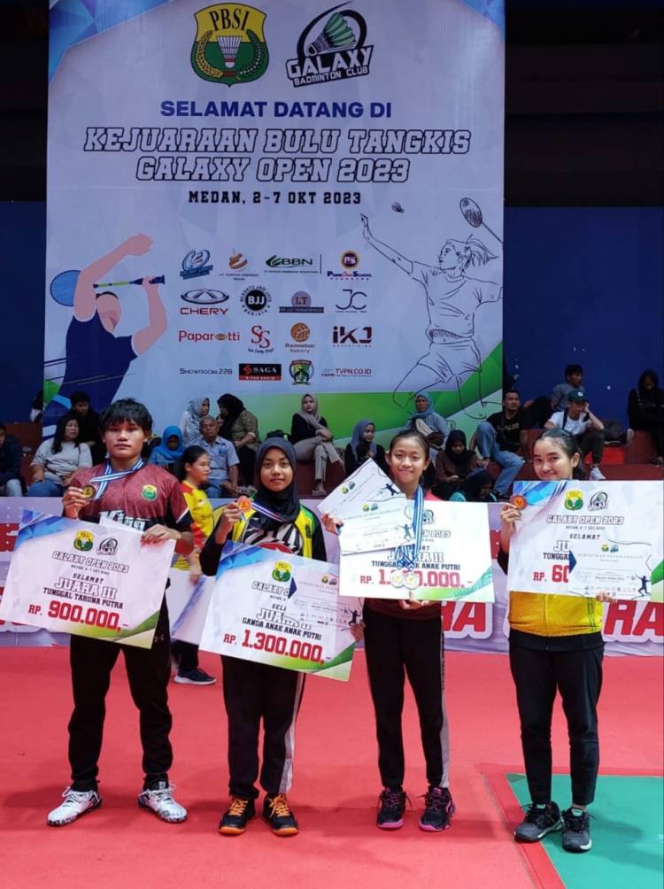 PB Sulhas Aekkanopan Raih Empat Medali Galaxy Open 2023 di Medan