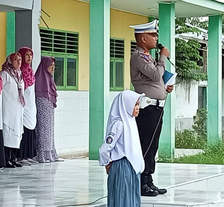 Police Go to School, Kasat Lantas Polres Sergai Ajak Pelajar Jadi Pelopor Keselamatan Berlalulintas
