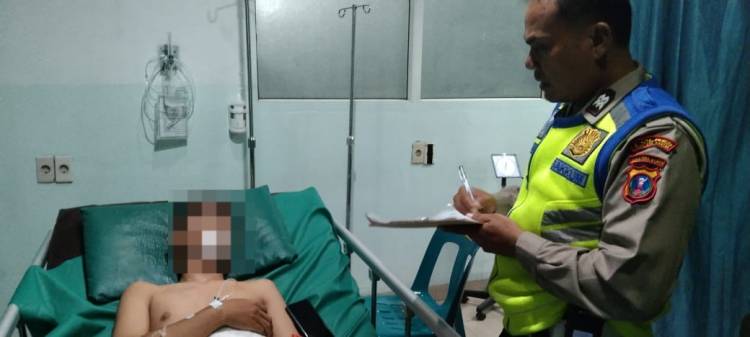 Tabrak Mobil Toyota Rush, Seorang Pria di Pematang Siantar Luka-luka