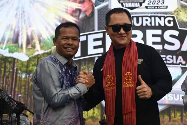 Pemkab Humbahas Sambut Hadirnya Yamaha Maxi Day 2023 Touring di Geosite Sipinsur