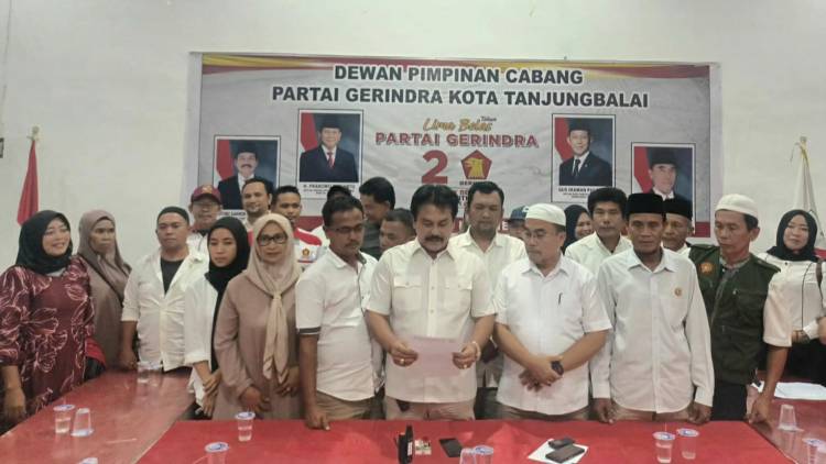 Gerindra Tanjungbalai Deklarasikan Gibran Jadi Cawapres Dampingi Prabowo