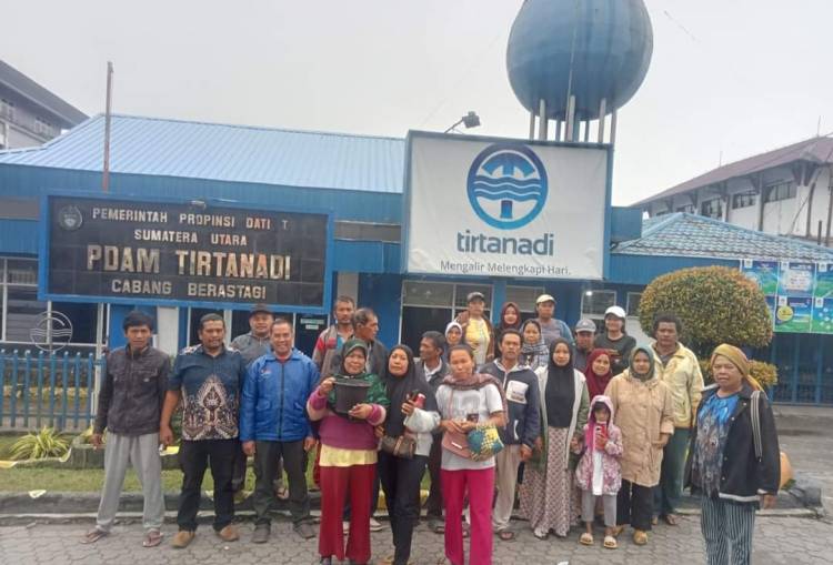Air Mati Selama Tiga Hari, Warga Desa Gongsol Datangi PDAM Tirtanadi Cabang Berastagi