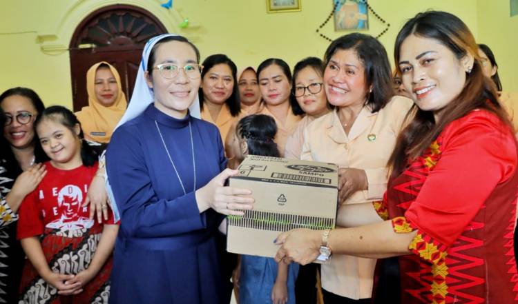 Dharma Wanita dan TP PKK Simalungun Berbagi Tali Asih ke Sejumlah Panti Asuhan