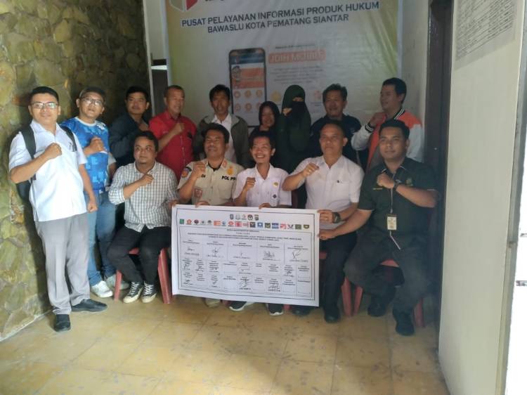 Bawaslu Pematang Siantar Beri Waktu 4 Hari ke Parpol Bersihkan APK Pemilu 2024