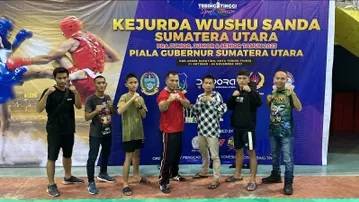 Tanpa Bantuan KONI, Pengkab Wushu Langkat Tetap Berangkatkan Atlet Ikuti Kejurda