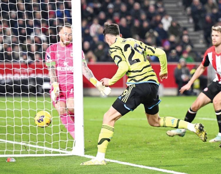 Gol Kai Havertz Antarkan Arsenal ke Puncak Klasemen Usai Kalahkan Brentford